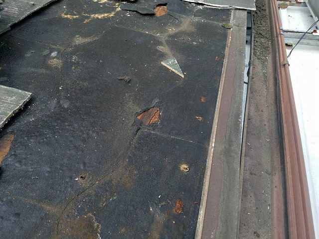 防水シートの劣化